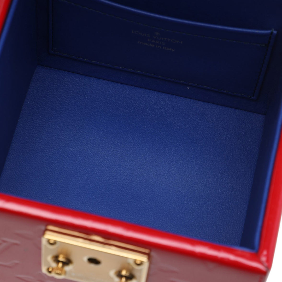 Bleecker Boîte Vanity Cuir verni Monogram Rouge