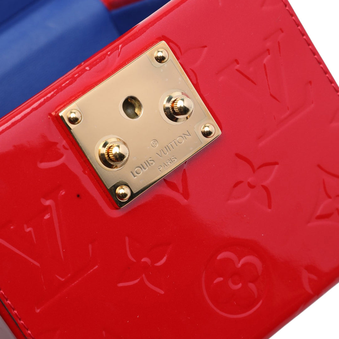 Bleecker Boîte Vanity Cuir verni Monogram Rouge