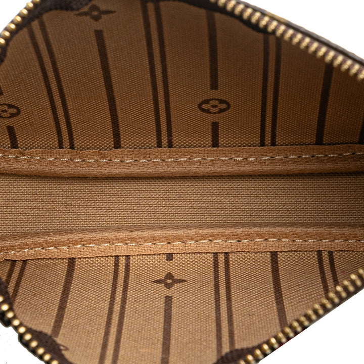 Monogram Patch Mini Pochette Accessoires Brown - Gaby Paris