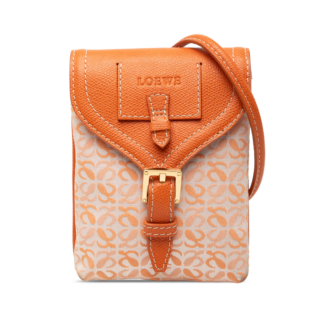 LOEWE Mini Anagram Toile Sac porté croisé