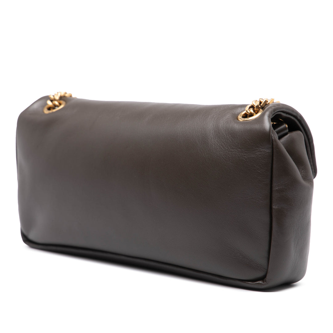 Saint Laurent Small Cuir d’agneau Calypso Sac bandoulière Marron – GABY PARIS Authentique