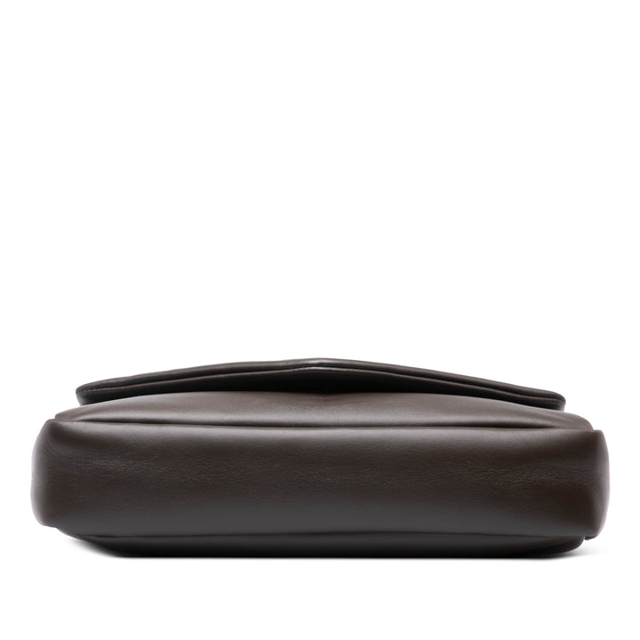 Saint Laurent Small Cuir d’agneau Calypso Sac bandoulière Marron – GABY PARIS Authentique