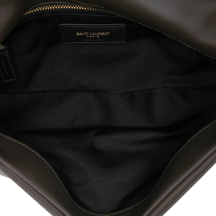 Saint Laurent Small Cuir d’agneau Calypso Sac bandoulière Marron – GABY PARIS Authentique