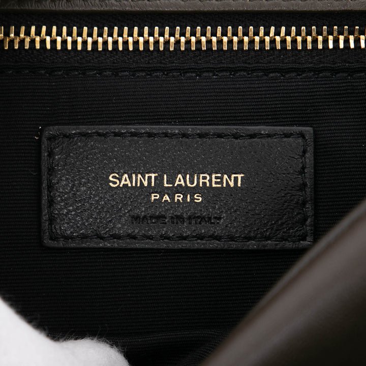 Saint Laurent Small Cuir d’agneau Calypso Sac bandoulière Marron – GABY PARIS Authentique