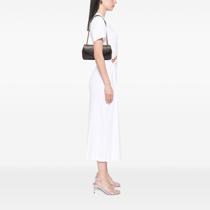 Saint Laurent Small Cuir d’agneau Calypso Sac bandoulière Marron – GABY PARIS Authentique