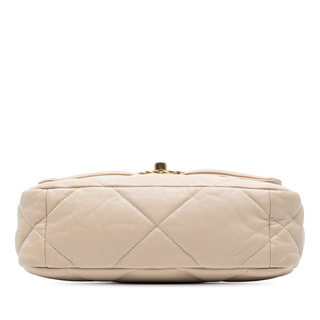 Chanel Medium Cuir d’agneau 19 Flap Marron