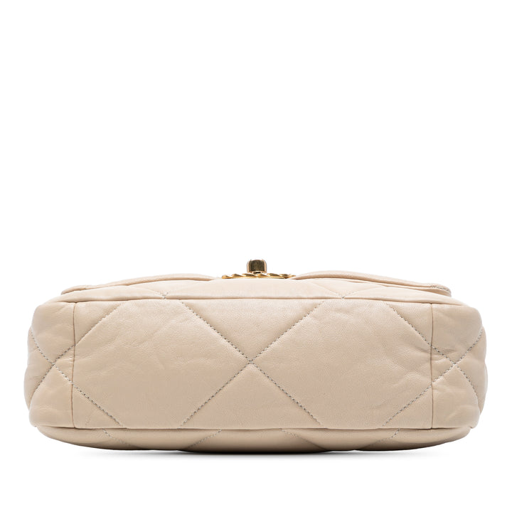 Chanel Medium Cuir d’agneau 19 Flap Marron