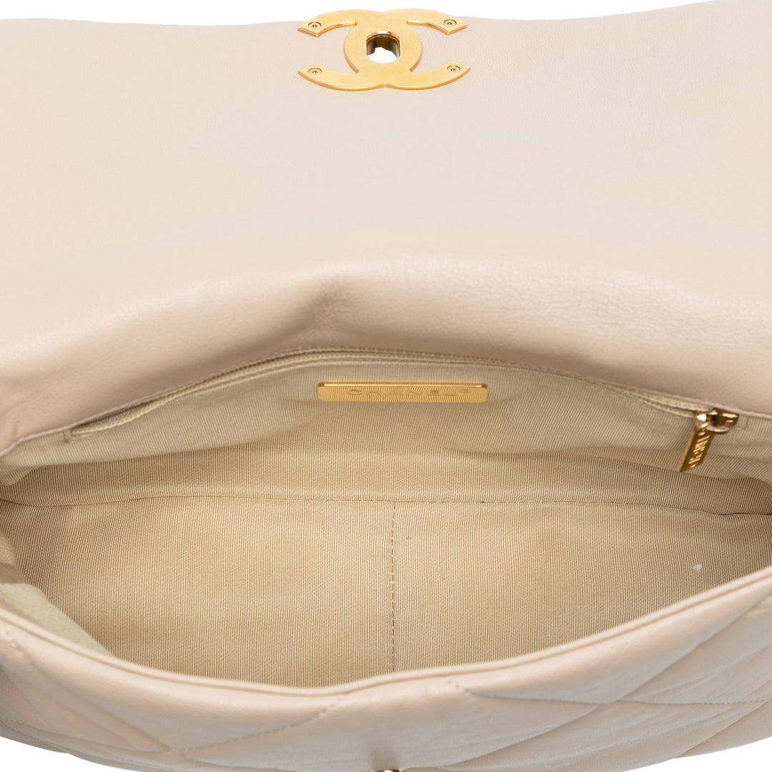 Chanel Medium Cuir d’agneau 19 Flap Marron