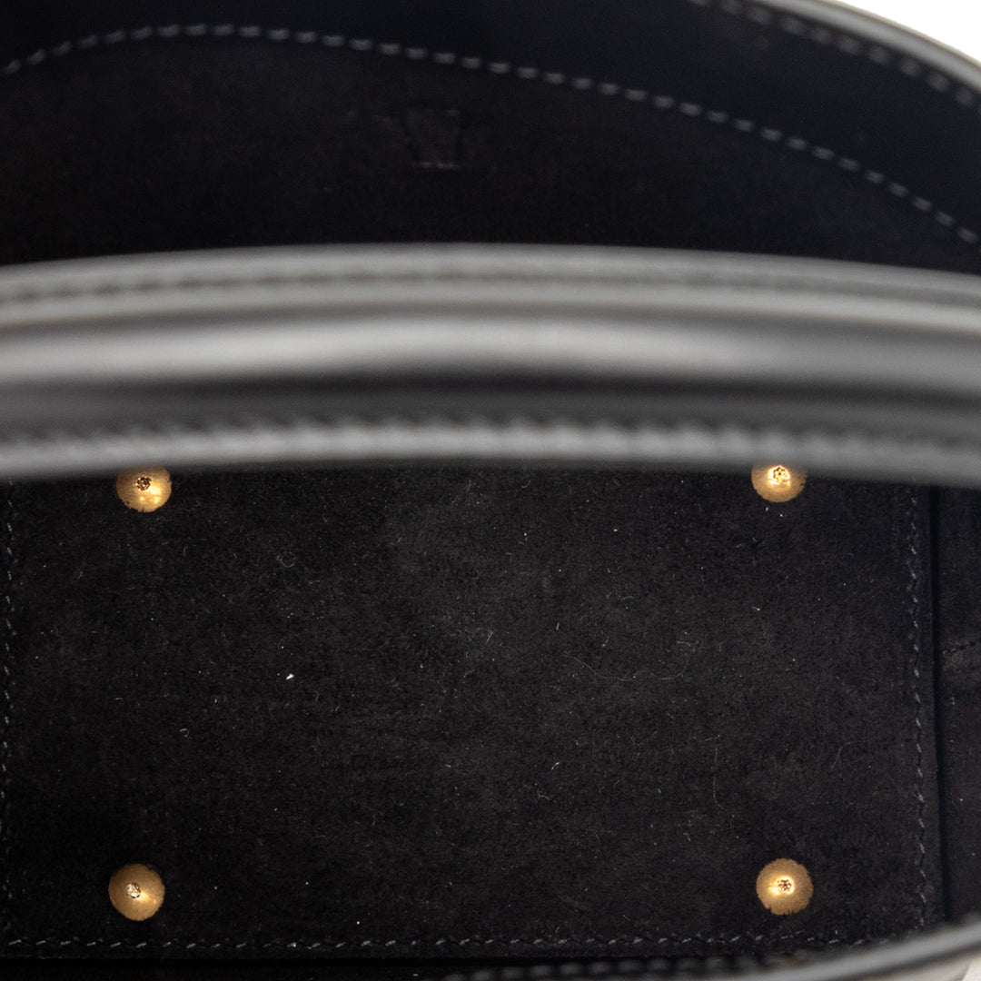 Saint Laurent Mini brillant Cuir de veau Le 37 Bucket Sac