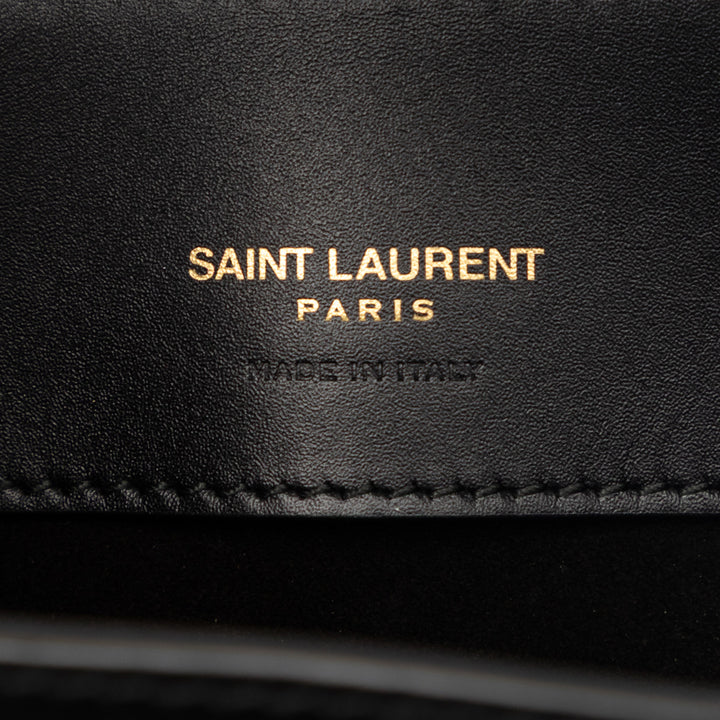Saint Laurent Mini brillant Cuir de veau Le 37 Bucket Sac