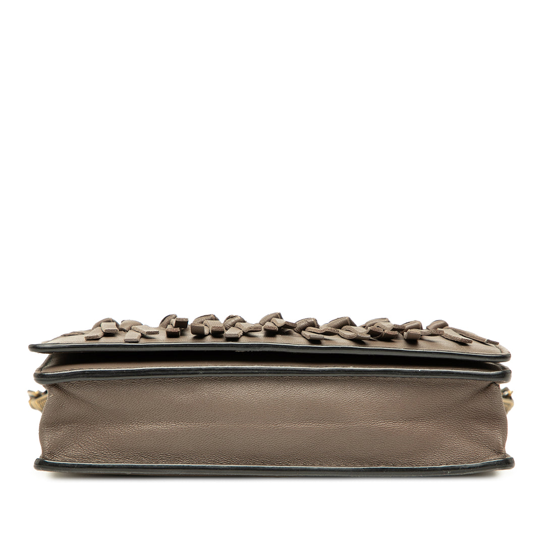 Bottega Veneta Nappa Intrecciato Fringe Wallet on Chain Marron – GABY PARIS Authentique
