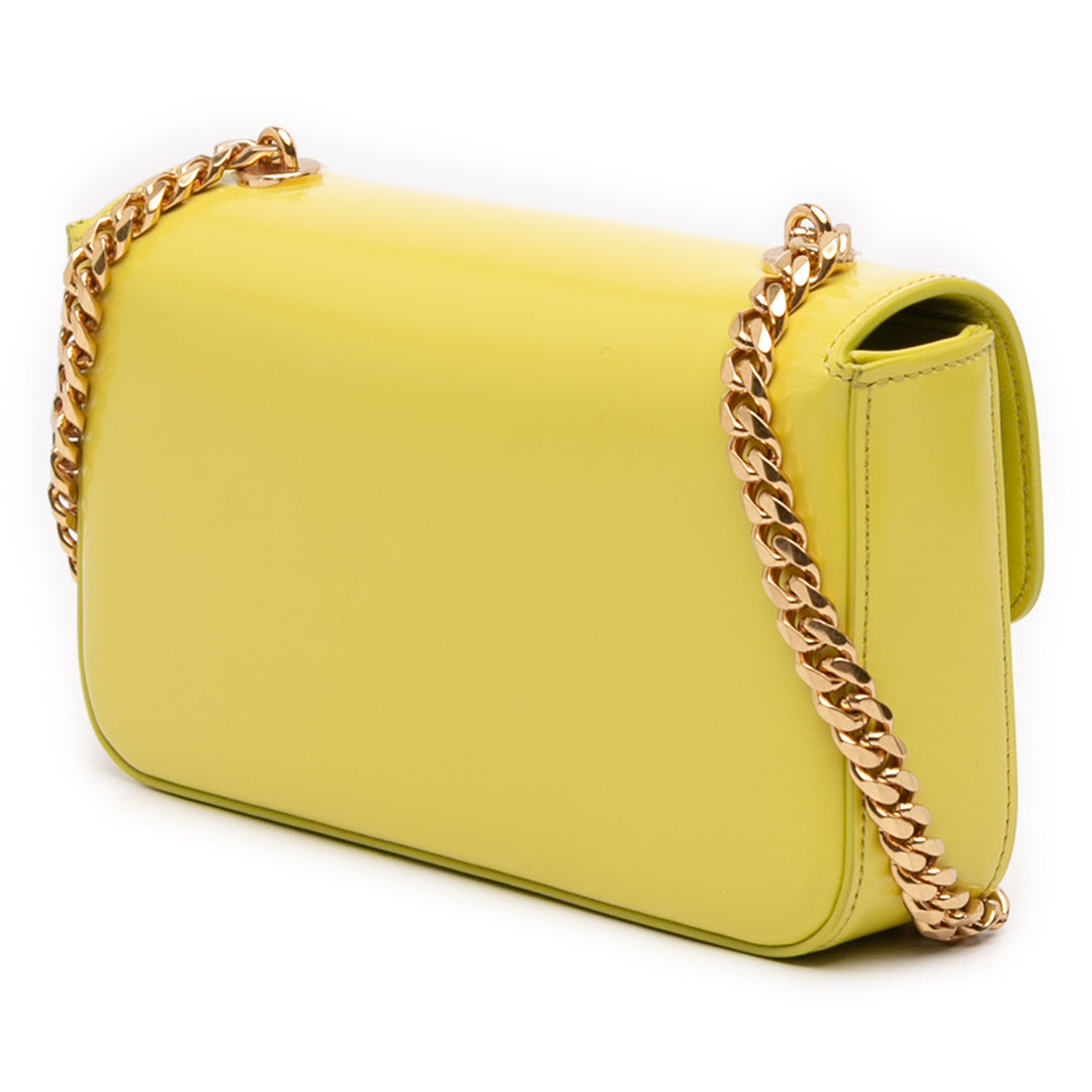 Celine brillant Cuir de veau Claude Chain Sac bandoulière