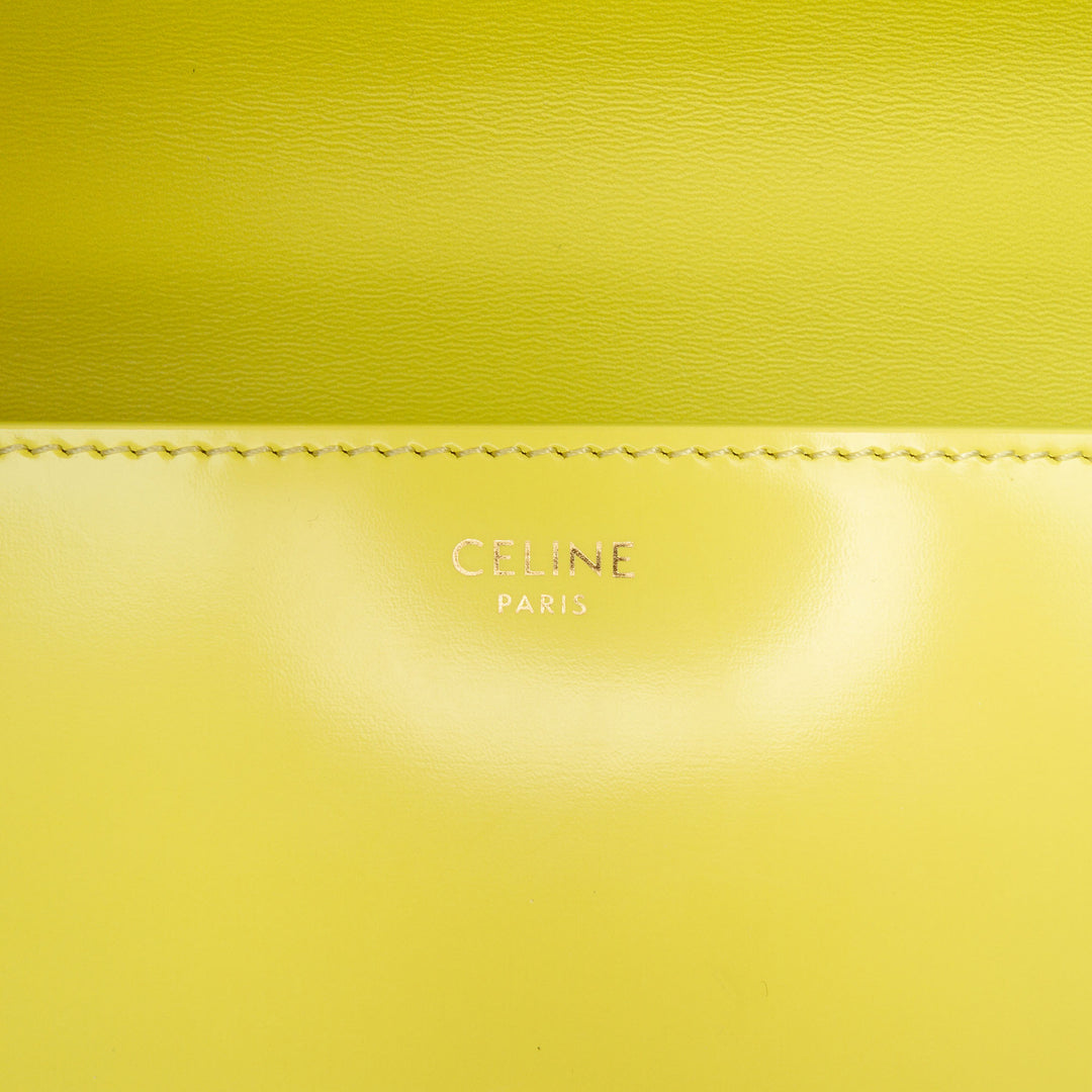 Celine brillant Cuir de veau Claude Chain Sac bandoulière