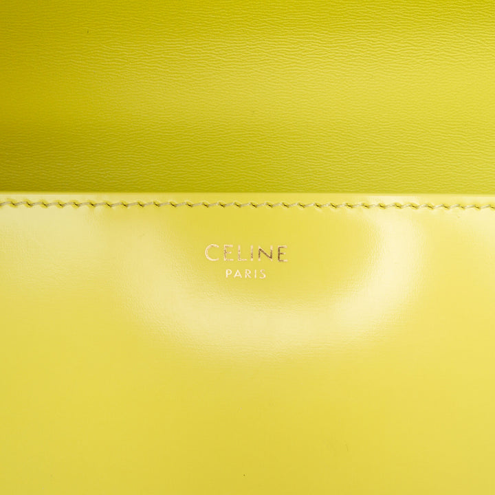 Celine brillant Cuir de veau Claude Chain Sac bandoulière
