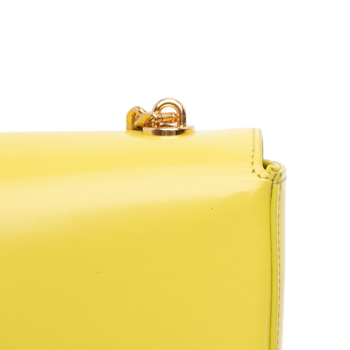 Celine brillant Cuir de veau Claude Chain Sac bandoulière