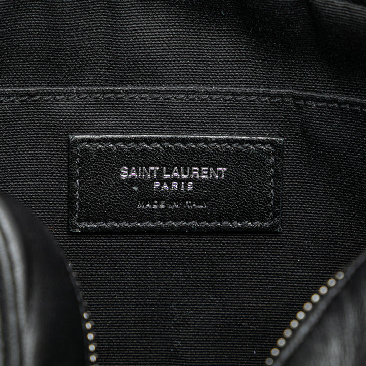 Saint Laurent Cuir Heart Lou Sac caméra Noir