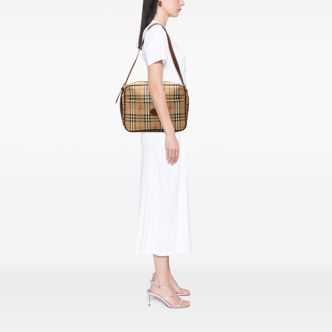 Haymarket Check Sac Toile enduite Beige