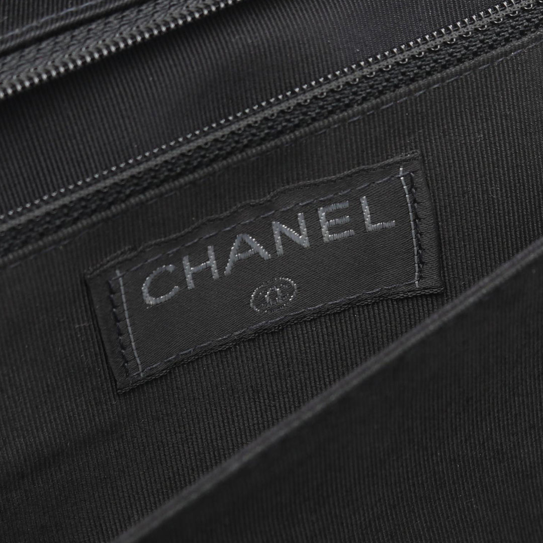 Chocolate Bar Reissue Canvas Printed Multipocket Flap Black - Gaby Paris