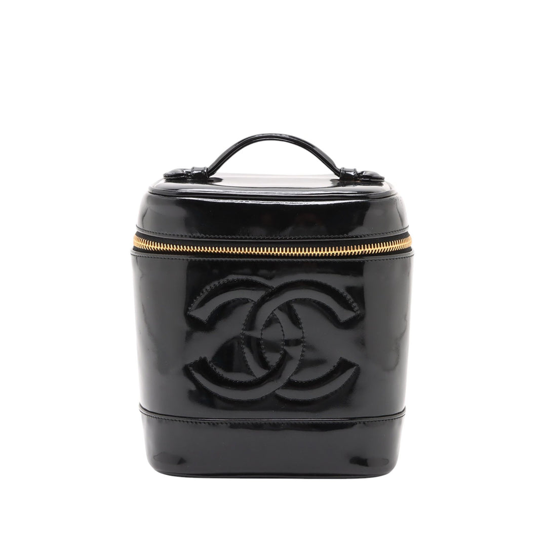 Chanel CC Cuir verni Vanity