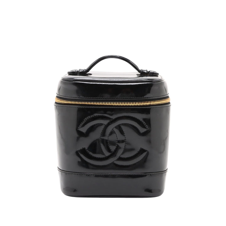 Chanel CC Cuir verni Vanity
