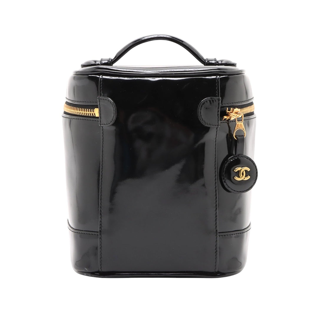 Chanel CC Cuir verni Vanity