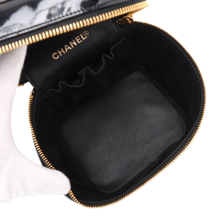 Chanel CC Cuir verni Vanity