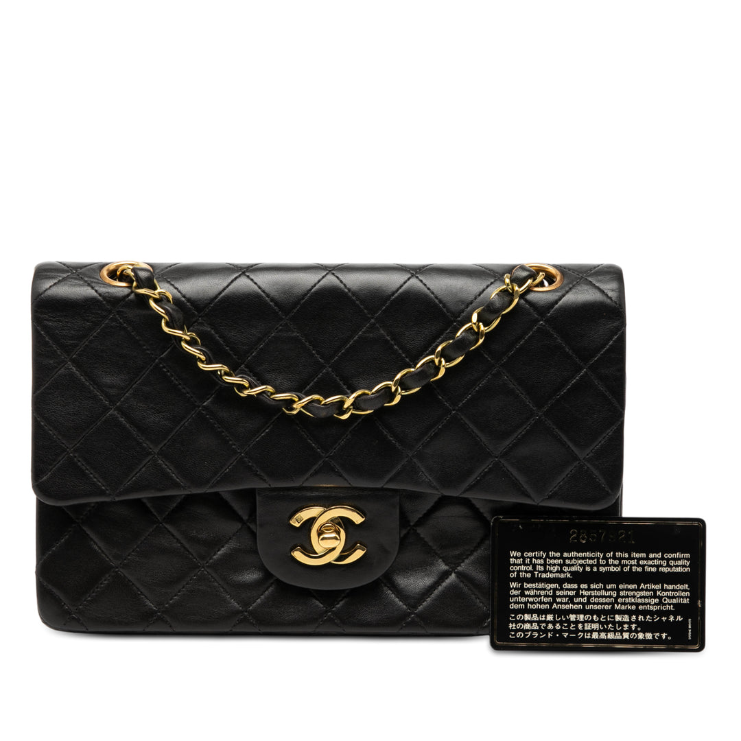 Chanel Small Classic Cuir d’agneau Double rabat