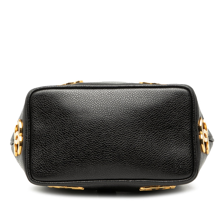 Chanel Triple CC Caviar Bucket