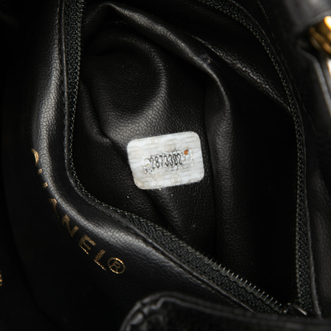 Chanel Triple CC Caviar Bucket