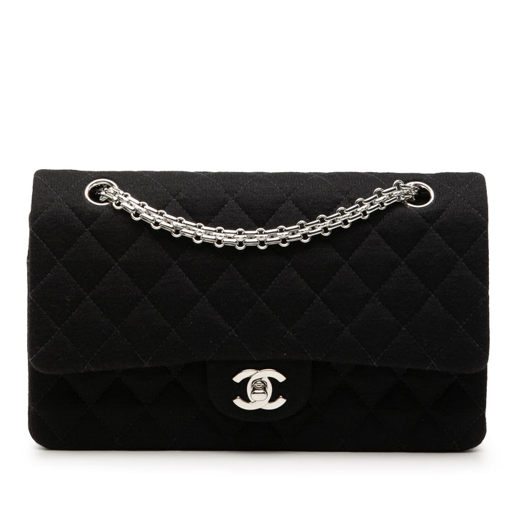 Chanel Medium Classic Jersey Bijoux Chain Double rabat