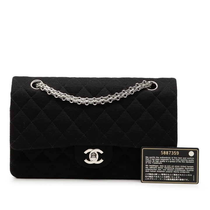 Chanel Medium Classic Jersey Bijoux Chain Double rabat