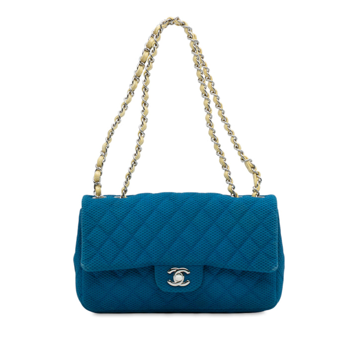 Chanel Medium Matelassé perforé Jersey Simple rabat