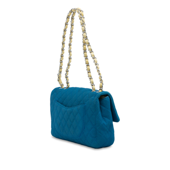 Chanel Medium Matelassé perforé Jersey Simple rabat