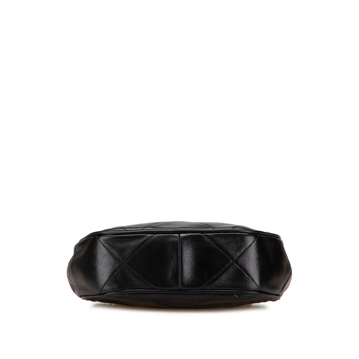 CC Quilted Lambskin Tassel Crossbody Black - Gaby Paris