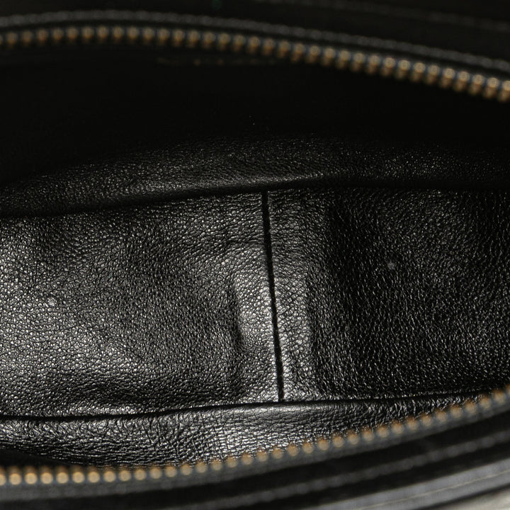 CC Quilted Lambskin Tassel Crossbody Black - Gaby Paris