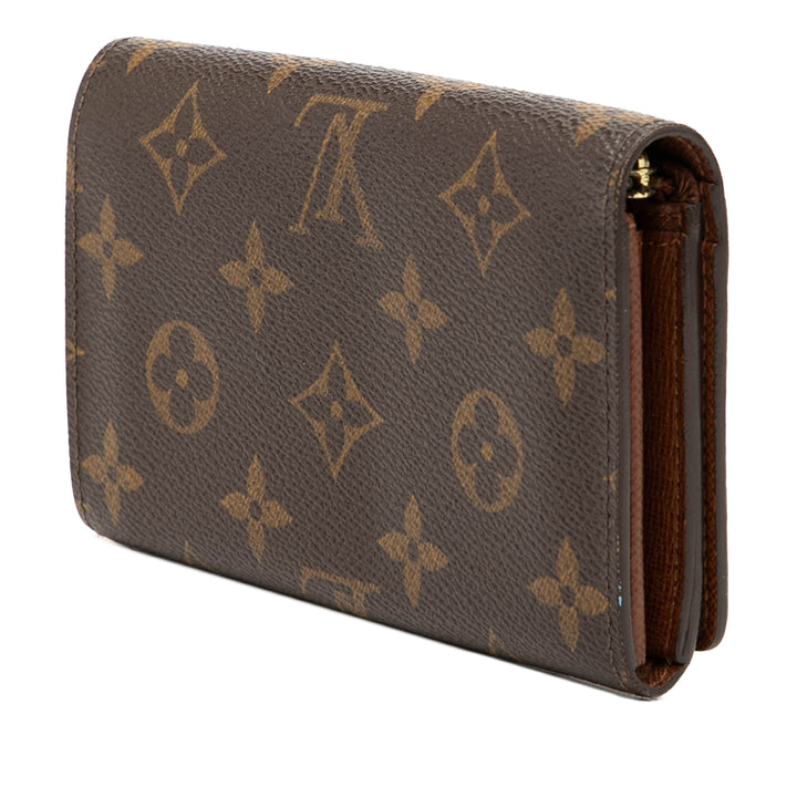 Louis Vuitton Monogram Porte Monnaie Billets Tresor Portefeuille