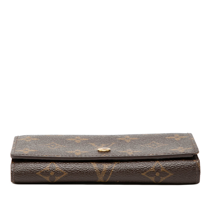 Louis Vuitton Monogram Porte Monnaie Billets Tresor Portefeuille