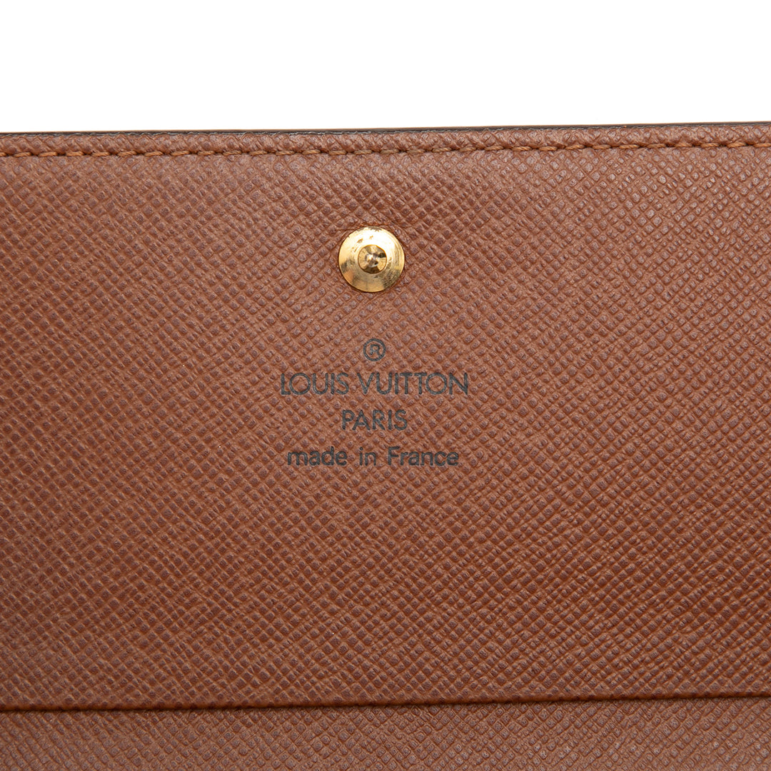 Louis Vuitton Monogram Porte Monnaie Billets Tresor Portefeuille