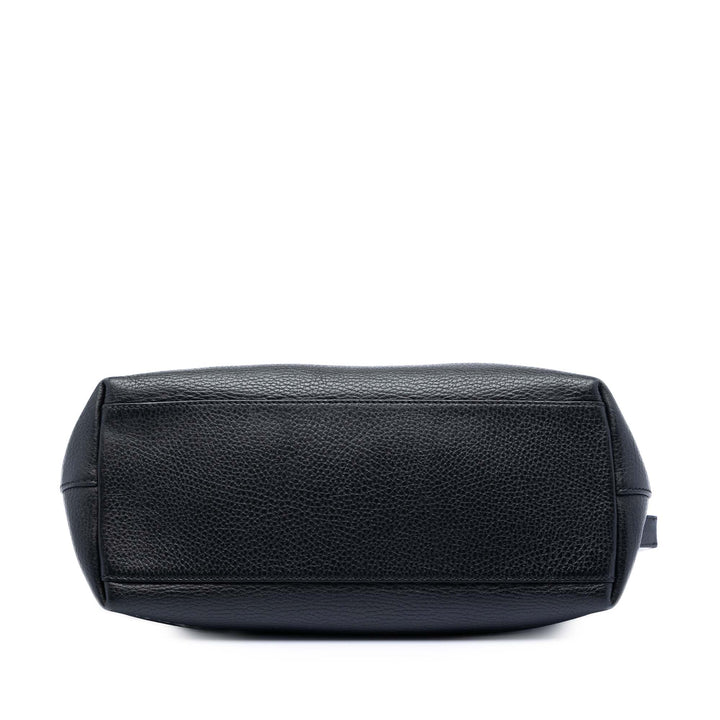 Dollar GG Charm Sac Cuir de veau Noir