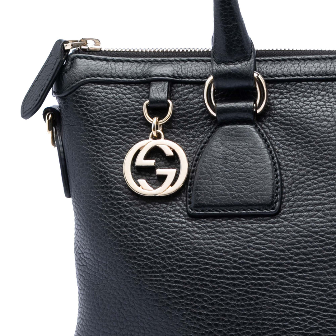Dollar GG Charm Sac Cuir de veau Noir