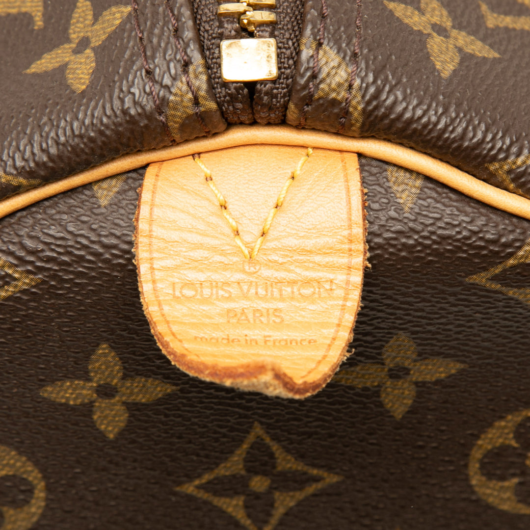 Louis Vuitton Sac de voyage Keepall 55 Monogram Marron – vue 5 – GABY PARIS