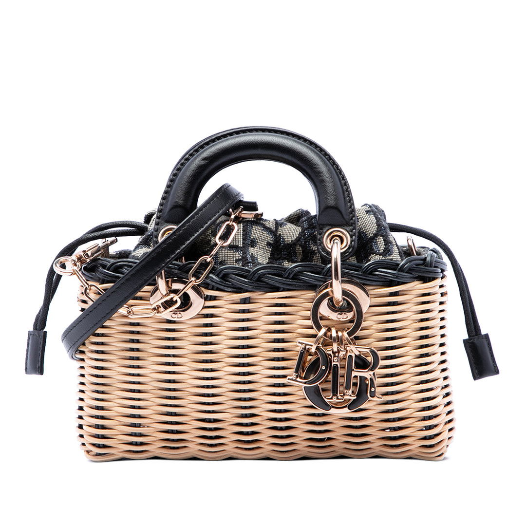Dior Lady D Joy Micro Osier Beige – vue principale – GABY PARIS