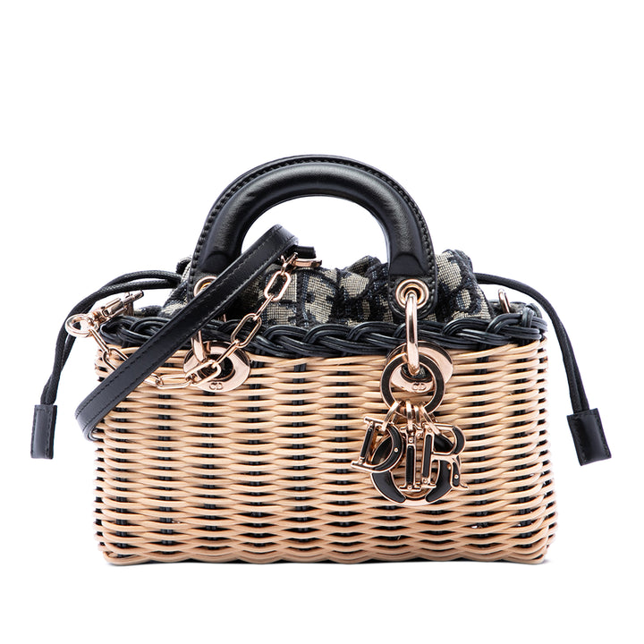 Dior Lady D Joy Micro Osier Beige – vue principale – GABY PARIS
