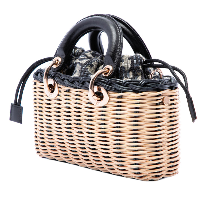 Dior Lady D Joy Micro Osier Beige – vue 3 – GABY PARIS