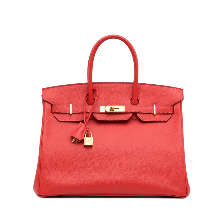 2016 Epsom Birkin 35 Red - Gaby Paris