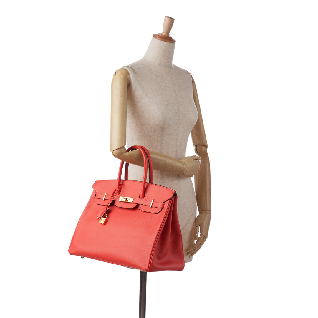 2016 Epsom Birkin 35 Red - Gaby Paris