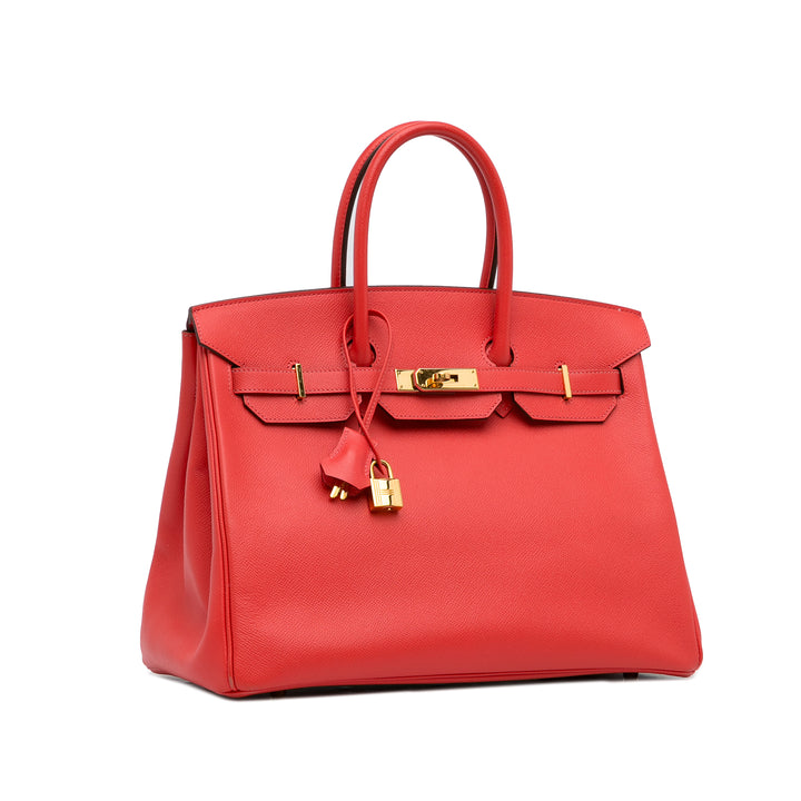 2016 Epsom Birkin 35 Red - Gaby Paris