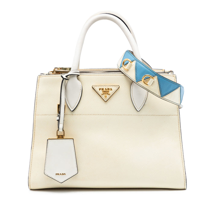 Prada City Veau à finitions Saffiano Greche Paradigme Sac