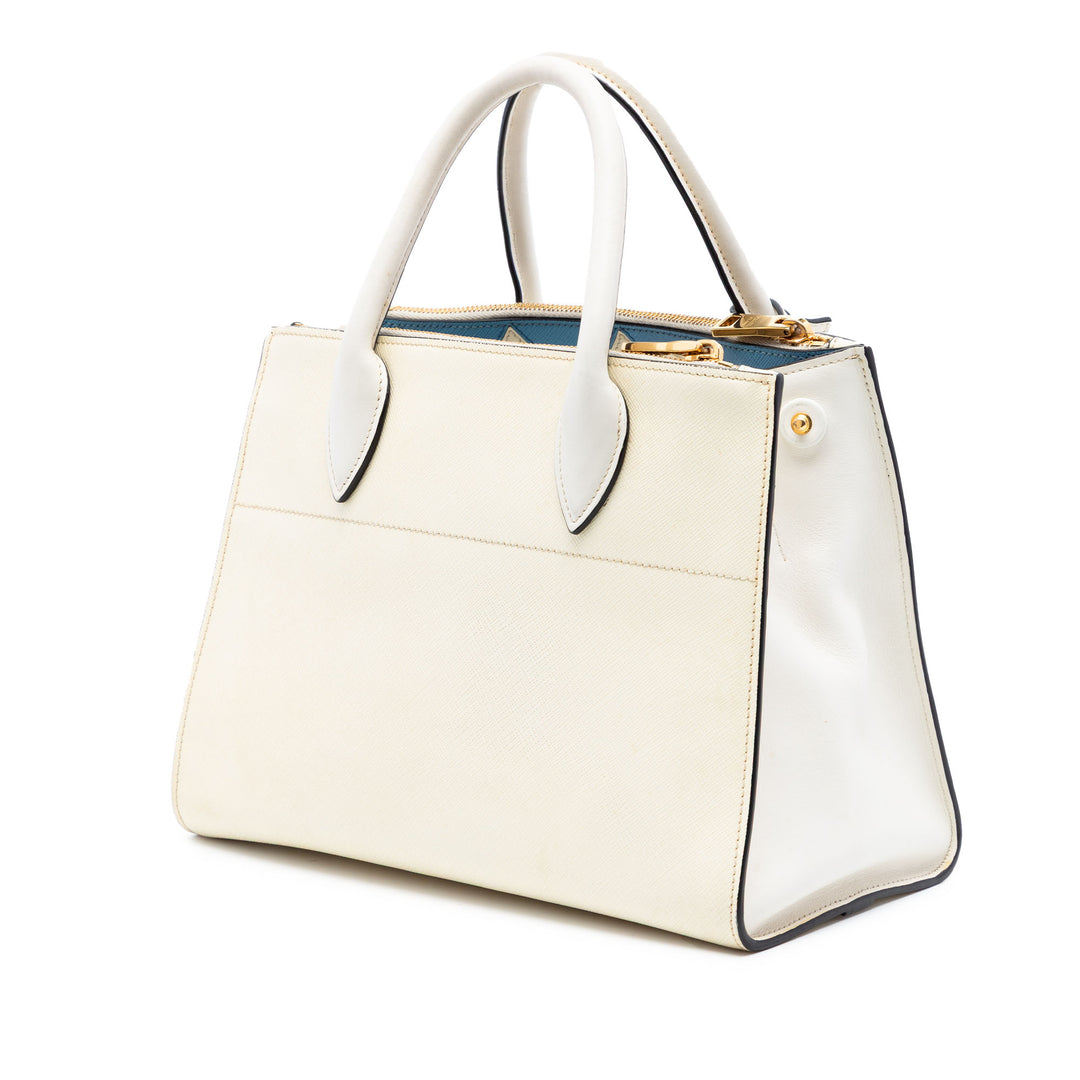 Prada City Veau à finitions Saffiano Greche Paradigme Sac