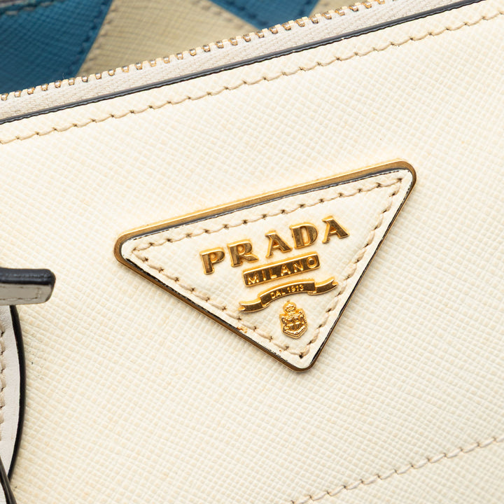 Prada City Veau à finitions Saffiano Greche Paradigme Sac
